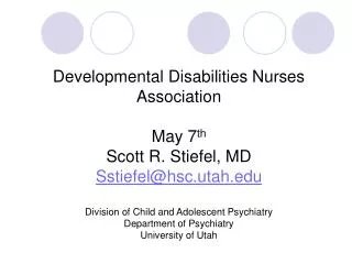 Developmental Disabilities and Sleep Disorders Not Recognized and Not Treated