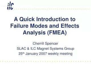 A Quick Introduction to Failure Modes and Effects Analysis (FMEA)