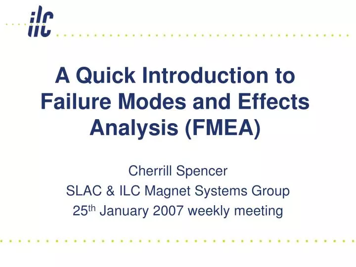 a quick introduction to failure modes and effects analysis fmea
