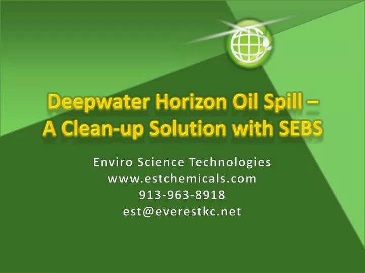 deepwater horizon oil spill a clean up solution with sebs