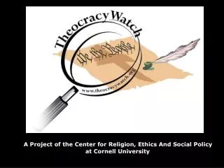 A Project of the Center for Religion, Ethics And Social Policy at Cornell University