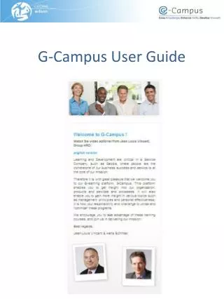 G-Campus User Guide
