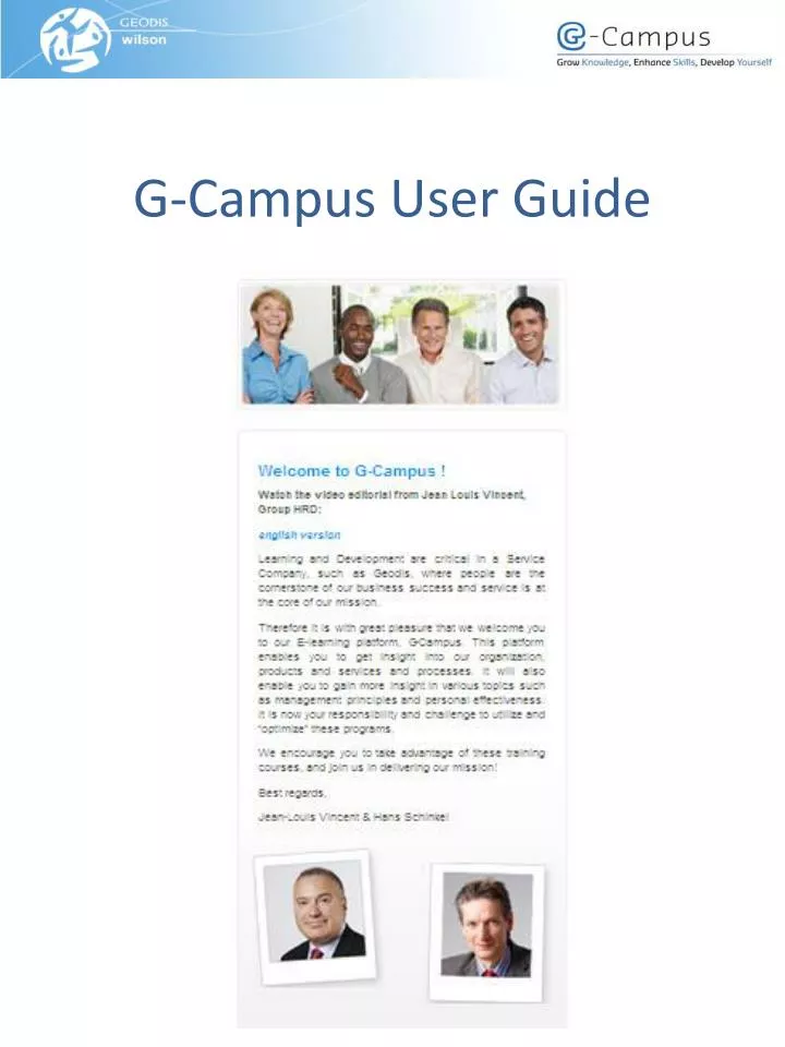 g campus user guide