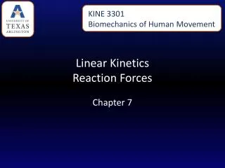Linear Kinetics Reaction Forces