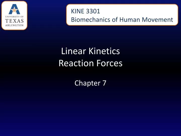 linear kinetics reaction forces