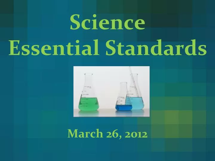 science essential standards