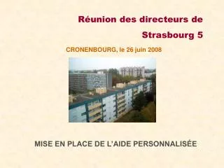 Réunion des directeurs de Strasbourg 5