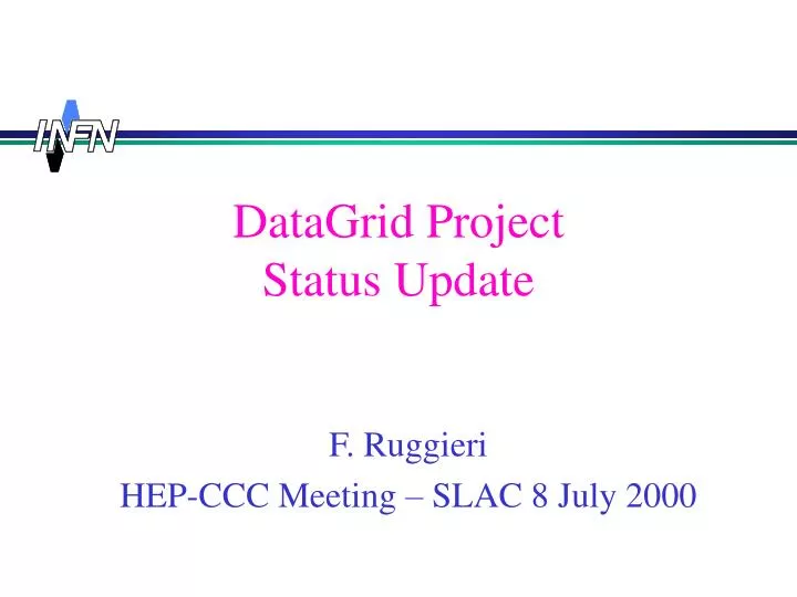 datagrid project status update