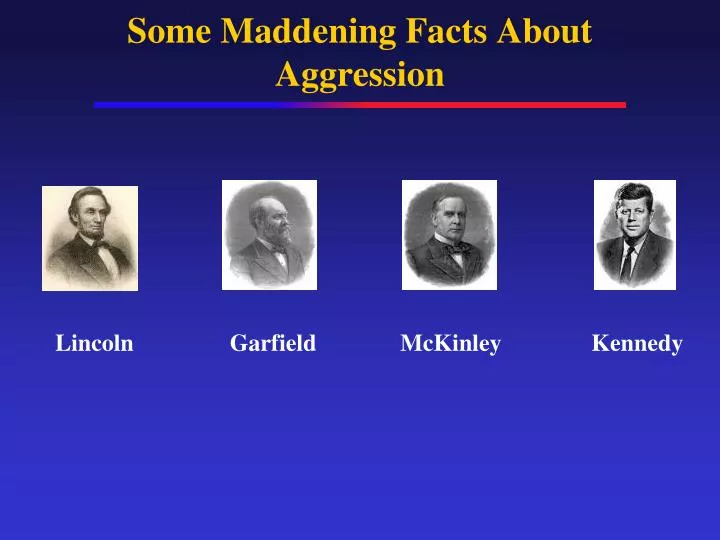 some maddening facts about aggression