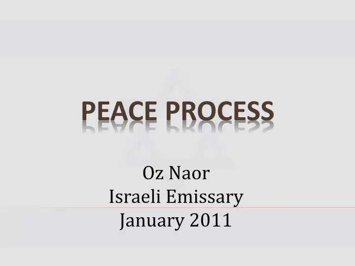 peace process