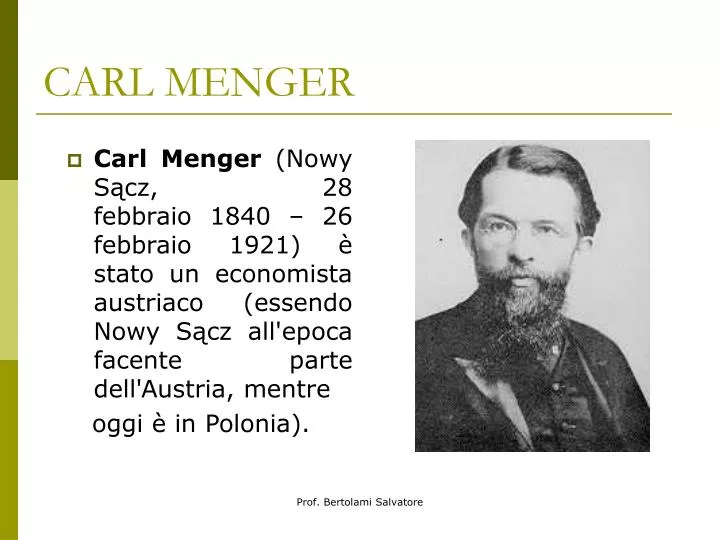 carl menger