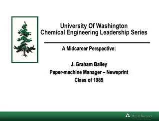 University Of Washington Chemical Engineering Leadership Series