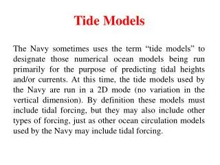 Tide Models