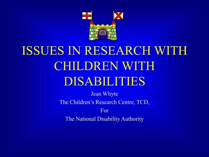 issues in research with children with disabilities