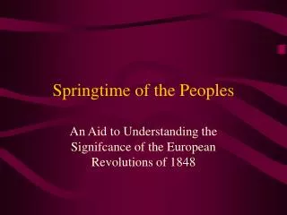 Springtime of the Peoples
