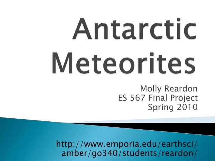 antarctic meteorites