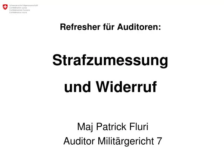 refresher f r auditoren strafzumessung und widerruf