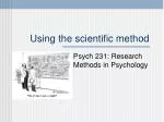 Using the scientific method - slide 1