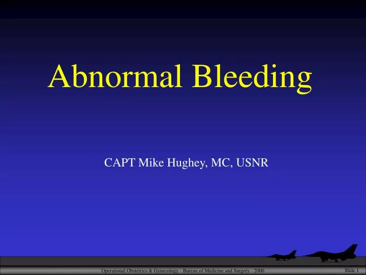 abnormal bleeding