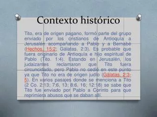 contexto hist rico