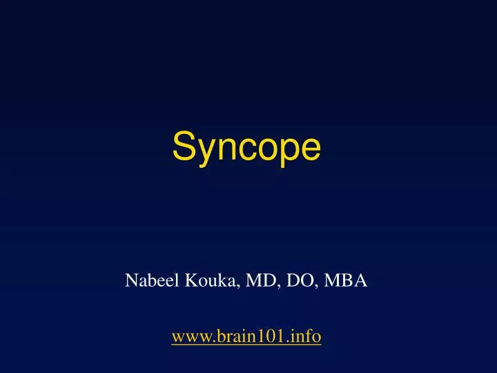 syncope