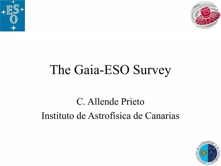 the gaia eso survey