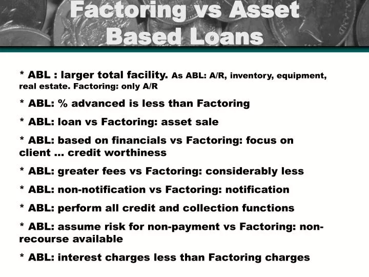 factoring vs asset based loans