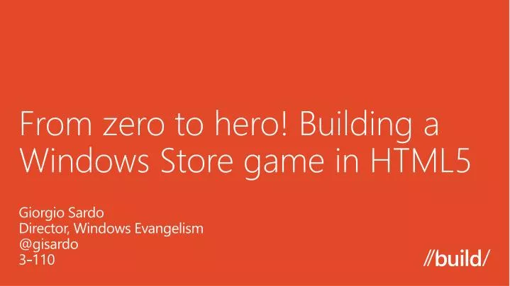 from zero to hero building a windows store game in html5