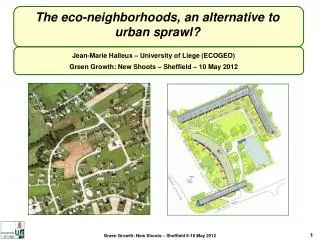 The eco-neighborhoods, an alternative to urban sprawl?