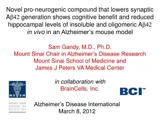 Novel pro-neurogenic compound that lowers synaptic
