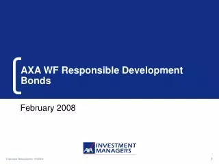 AXA WF Responsible Development Bonds