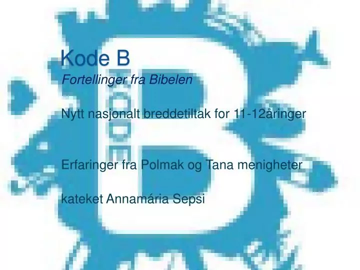 kode b