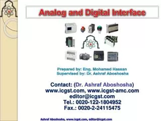 Contact: ( Dr. Ashraf Aboshosha ) www.icgst.com, www.icgst-amc.com editor@icgst.com Tel.: 0020-122-1804952 Fax.: 0020-2