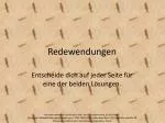 Redewendungen - slide 1