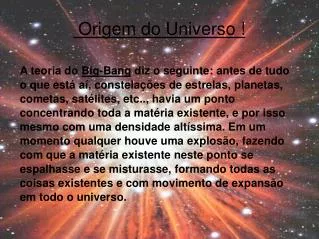 origem do universo