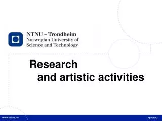 Research and artistic activities