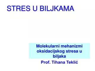 stres u biljkama