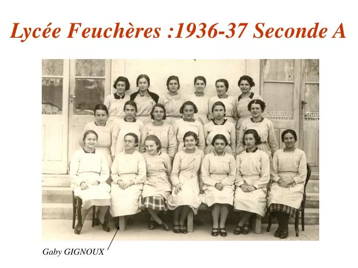 lyc e feuch res 1936 37 seconde a