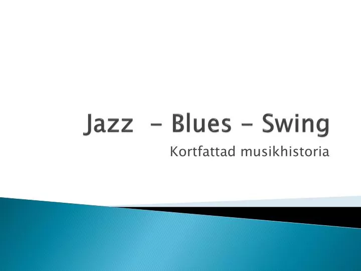 jazz blues swing