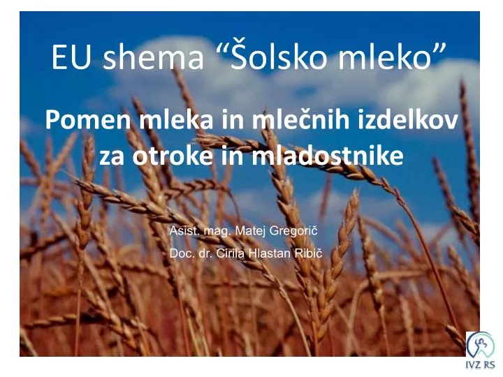 eu shema olsko mleko