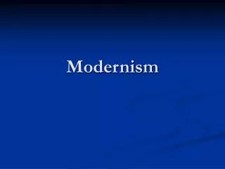 Modernism