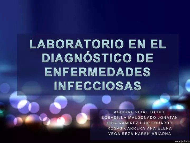 laboratorio en el diagn stico de enfermedades infecciosas