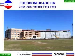 FORSCOM/USARC HQ View from Historic Polo Field