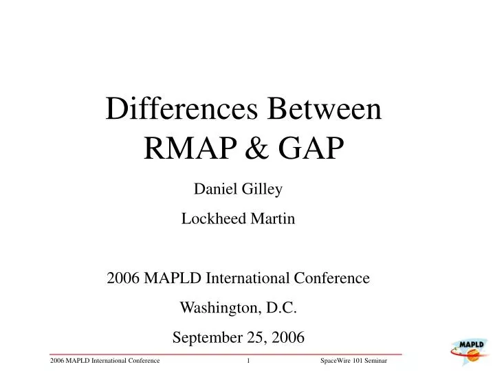differences between rmap gap