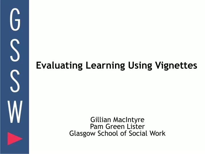 evaluating learning using vignettes
