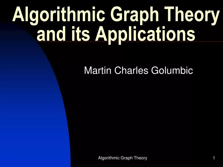 algorithmic graph theory and its applications