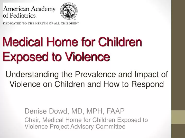medical home for children exposed to violence