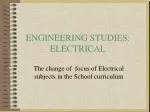 relevant coursework electrical engineering