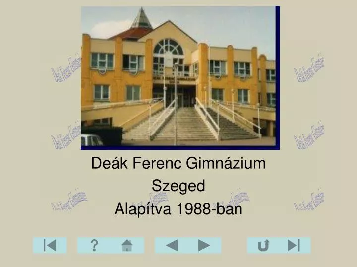 de k ferenc gimn zium szeged alap tva 1988 ban