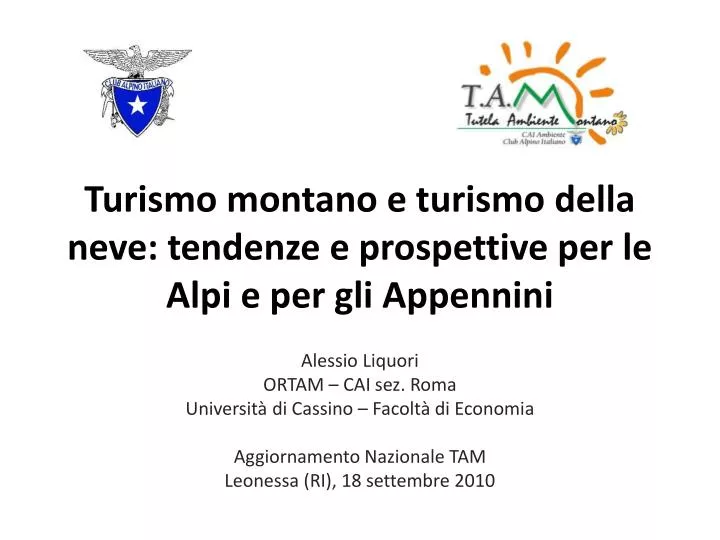 turismo montano e turismo della neve tendenze e prospettive per le alpi e per gli appennini